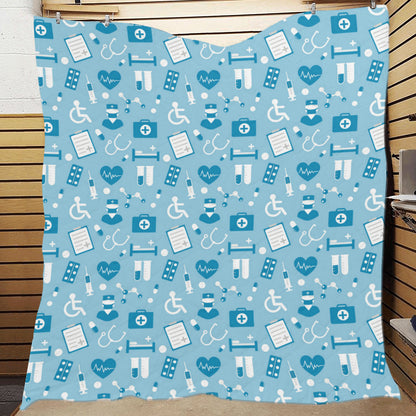 Medical Pattern Print Design 05 Premium Quilt