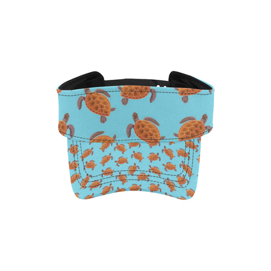 Brow Sea Turtle Print Pattern Unisex Sun Visor