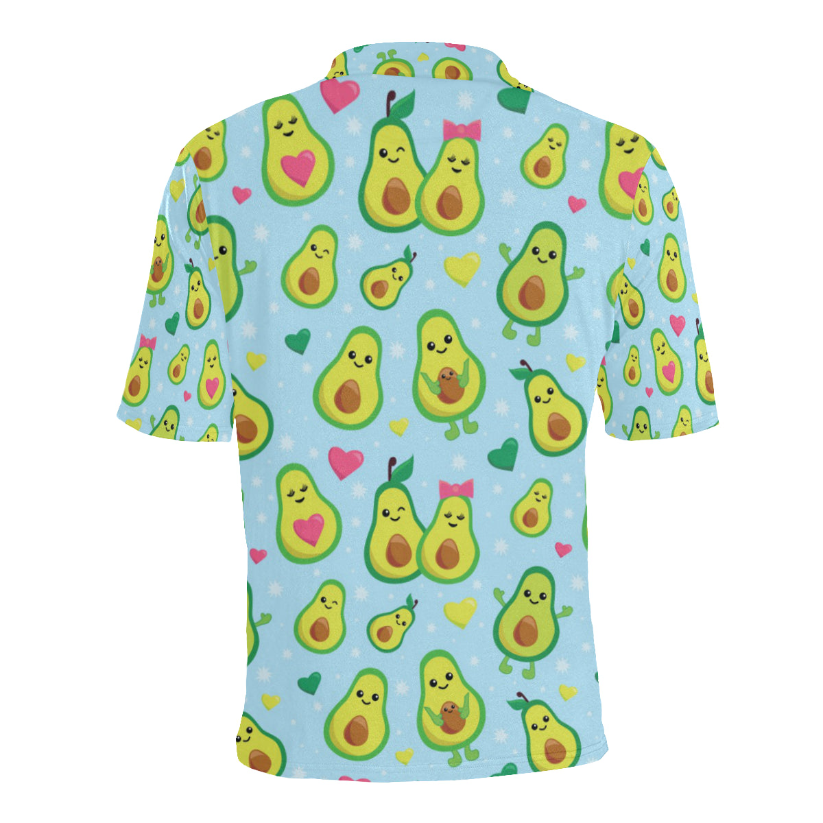 Avocado Pattern Print Design AC09 Men Polo Shirt
