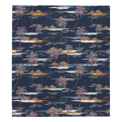 Pacific island Pattern Print Design A06 Premium Quilt
