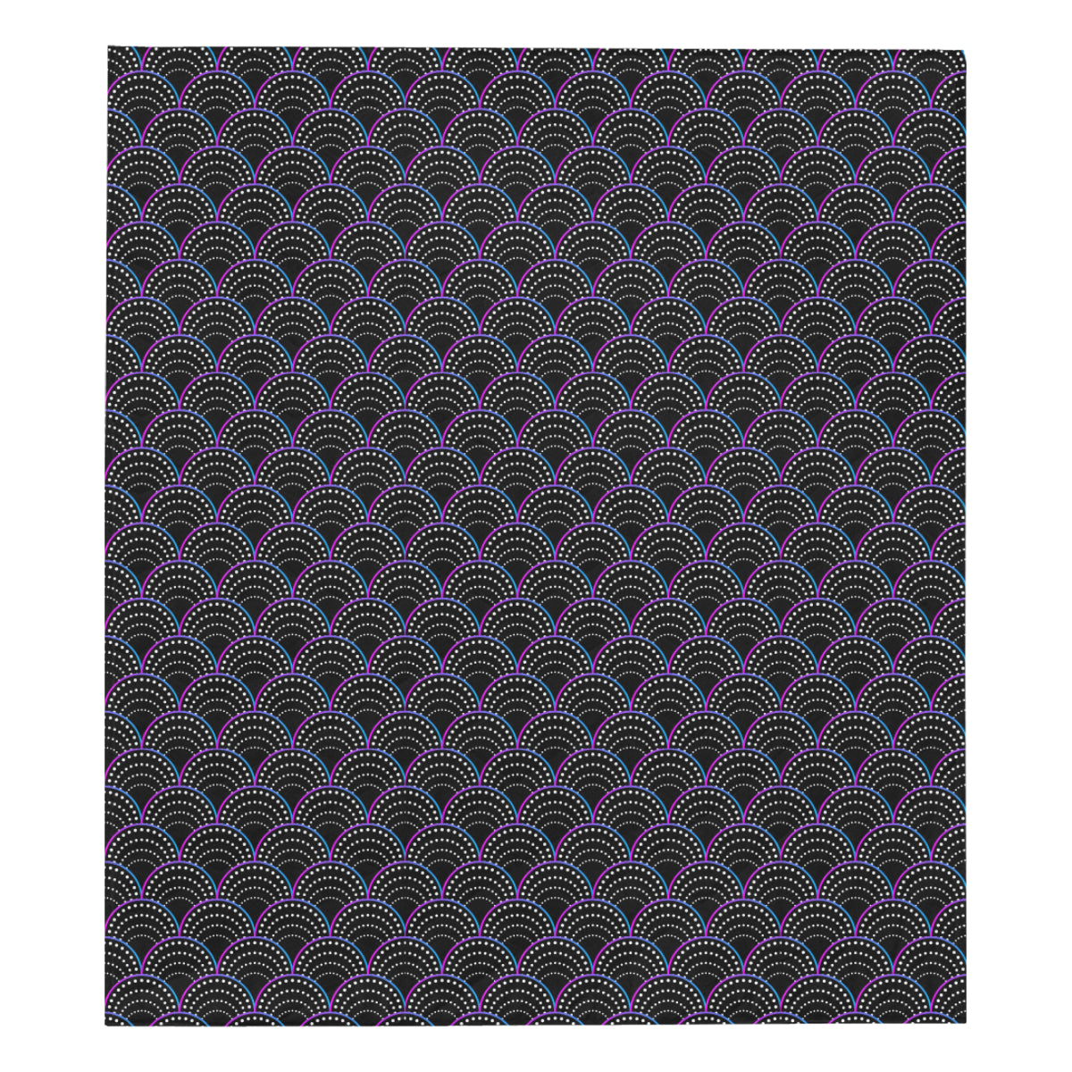 Mermaid Pattern Print Design 09 Premium Quilt