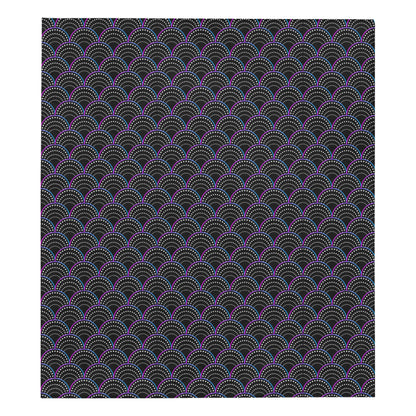 Mermaid Pattern Print Design 09 Premium Quilt