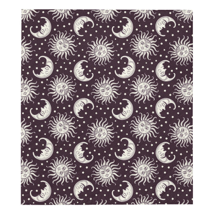 Sun Moon Face Premium Quilt