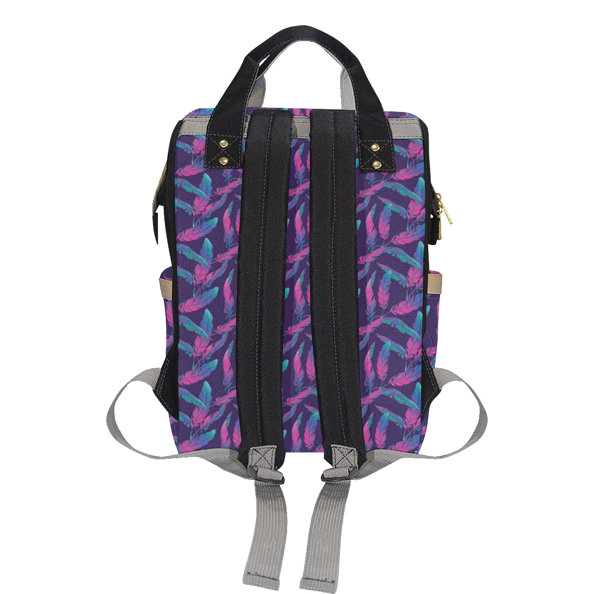 Banana Leaf Pattern Print Design 08 Diaper Bag Backpack