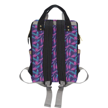 Banana Leaf Pattern Print Design 08 Diaper Bag Backpack