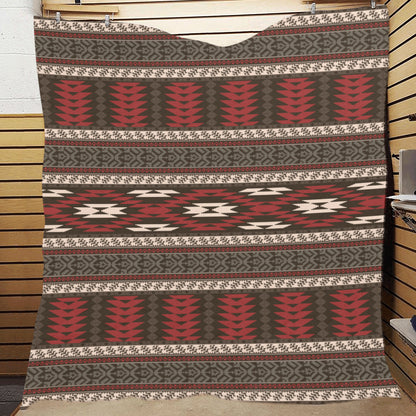 Native Pattern Print Design A03 Premium Quilt