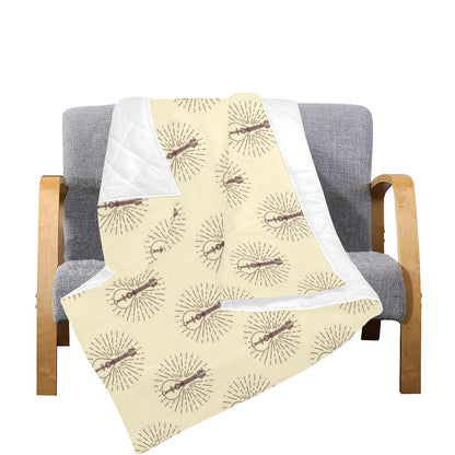 Mandolin Pattern Print Design 02 Premium Quilt