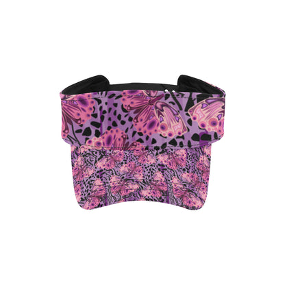 Purple Butterfly Leopard Unisex Sun Visor