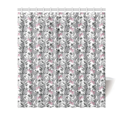 Maltese Pattern Print Design 01 Shower Curtain