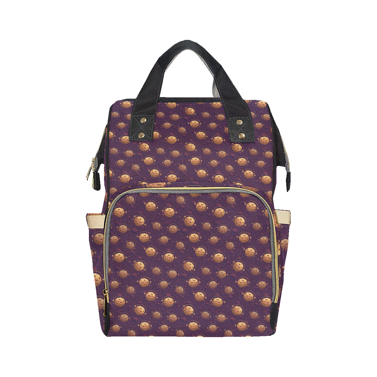 Cookie Pattern Print Design 03 Diaper Bag Backpack