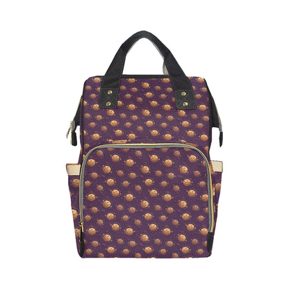 Cookie Pattern Print Design 03 Diaper Bag Backpack