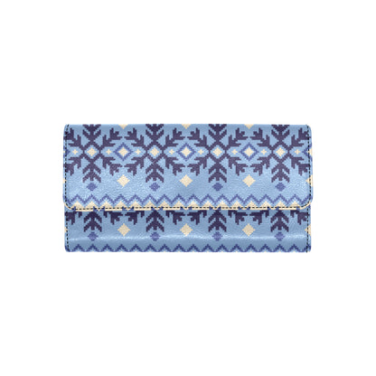 Nordic Pattern Print Design A03 Women's Trifold Wallet