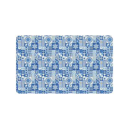 Swedish Print Pattern Rubber Doormat