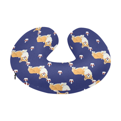 Pembroke Welsh Corgis Pattern Print Design A07 U-Shaped Travel Neck Pillow