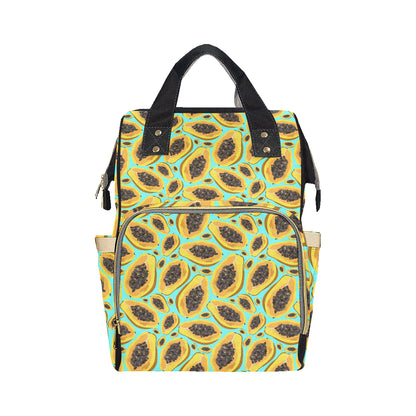 Papaya Pattern Print Design PP03 Diaper Bag Backpack