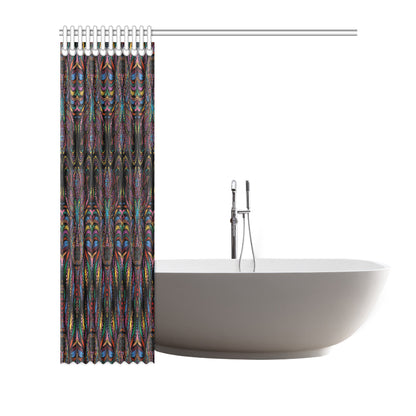 Colorful Art Wolf Shower Curtain