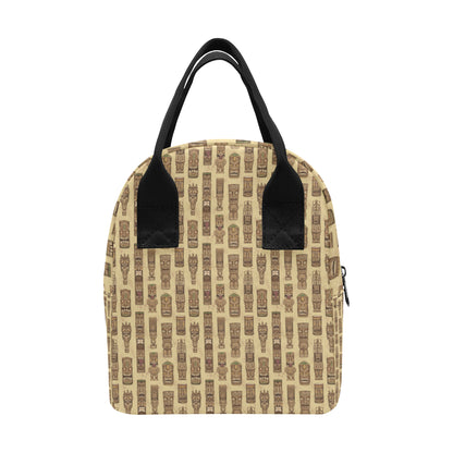 Totem Tiki Style Themed Design Insulated Lunch Bag