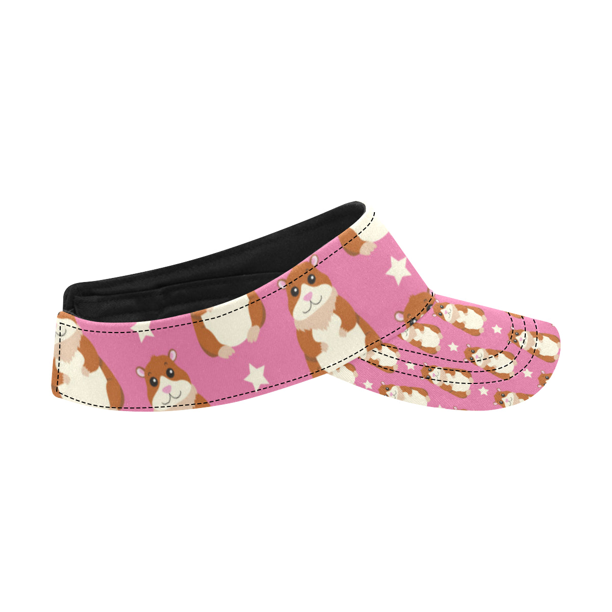 Hamster Cute Pattern Print Design 02 Unisex Sun Visor