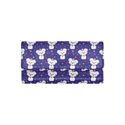 Maltese Pattern Print Design 02 Women's Trifold Wallet
