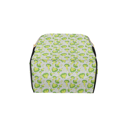 Broccoli Pattern Print Design 03 Diaper Bag Backpack