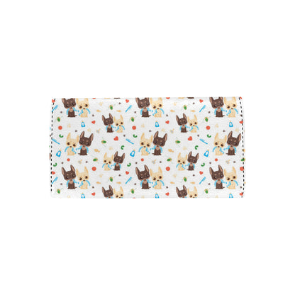 Chihuahua Pattern Print Design 06 Women's Trifold Wallet