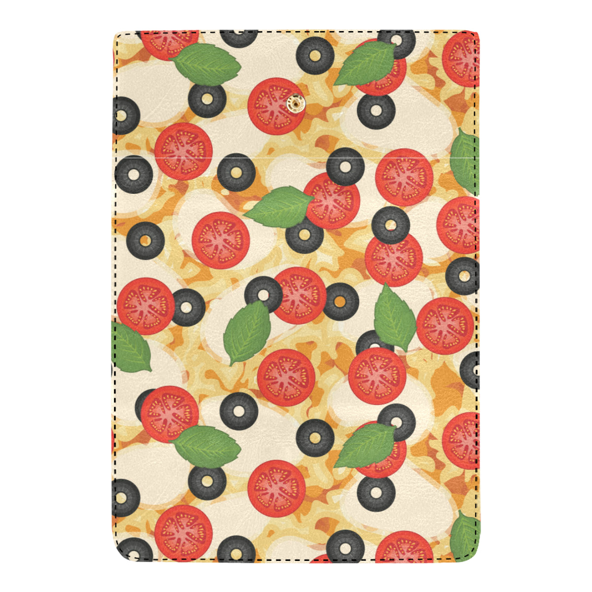 Pizza Pattern Print Design A05 Women's Trifold Wallet