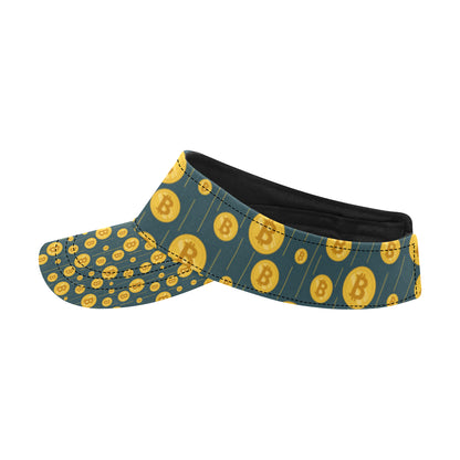 Bitcoin Pattern Print Design 01 Unisex Sun Visor