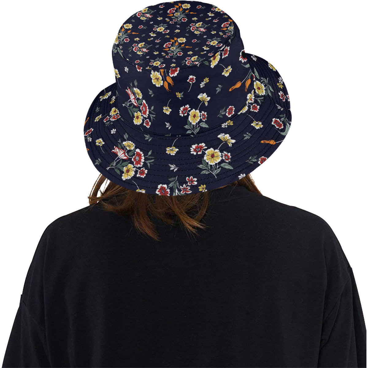 Summer Floral Pattern Print Design SF01 Unisex Bucket Hat