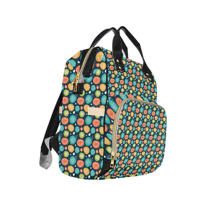 Swedish Themed Design Diaper Bag Backpack