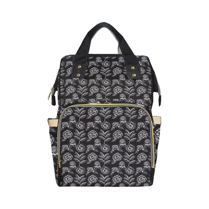Camellia Pattern Print Design 02 Diaper Bag Backpack
