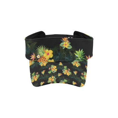 Pineapple Tropical Flower Print Pattern Unisex Sun Visor