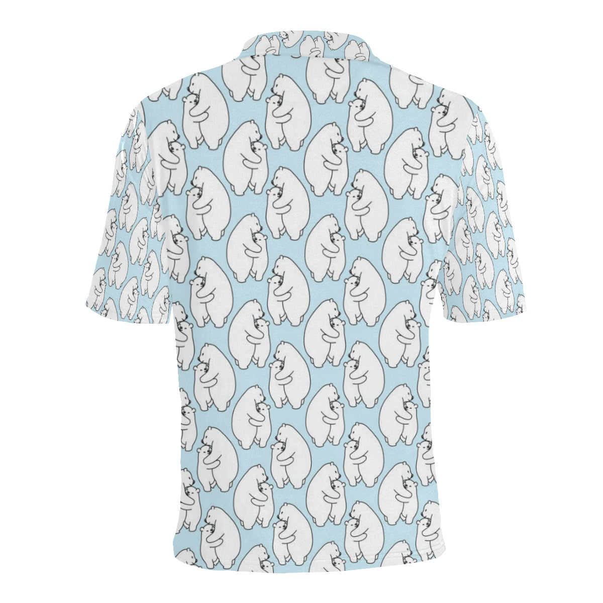 Polar Bear Pattern Print Design PB08 Men Polo Shirt