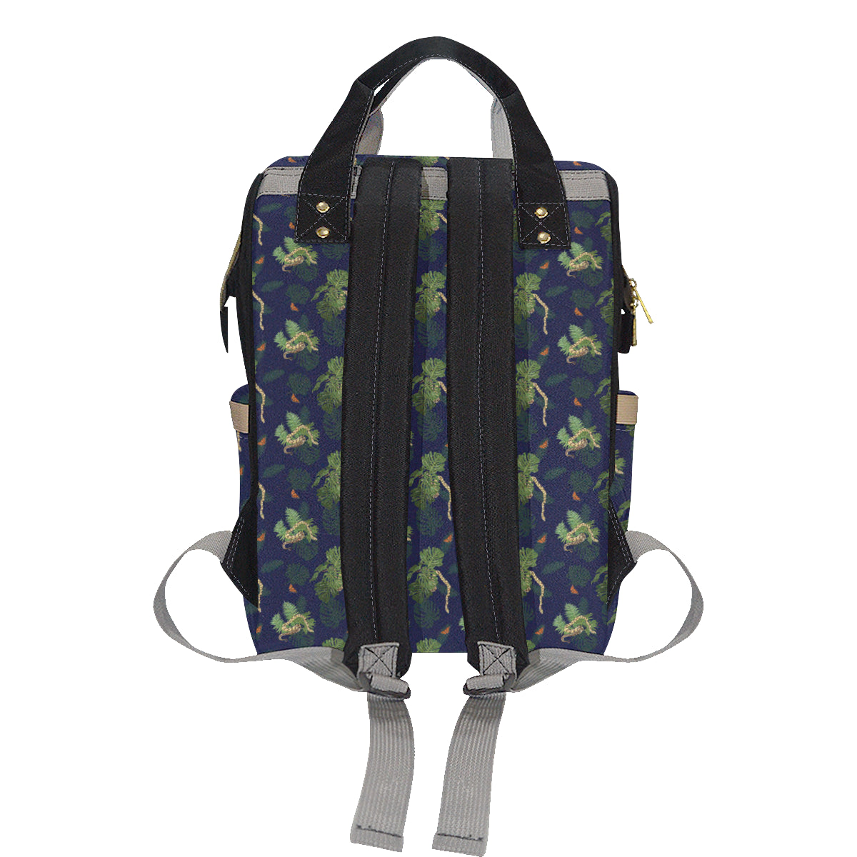 Boa Pattern Print Design 02 Diaper Bag Backpack