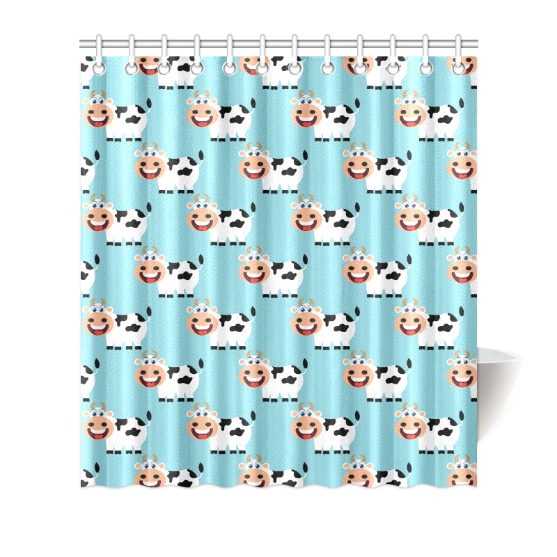 Cattle Cute Pattern Print Design 01 Shower Curtain
