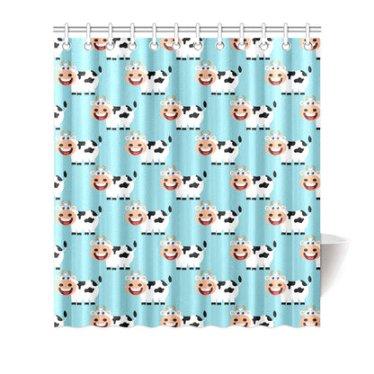 Cattle Cute Pattern Print Design 01 Shower Curtain