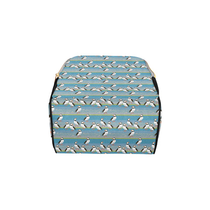 Puffin Pattern Print Design A01 Diaper Bag Backpack