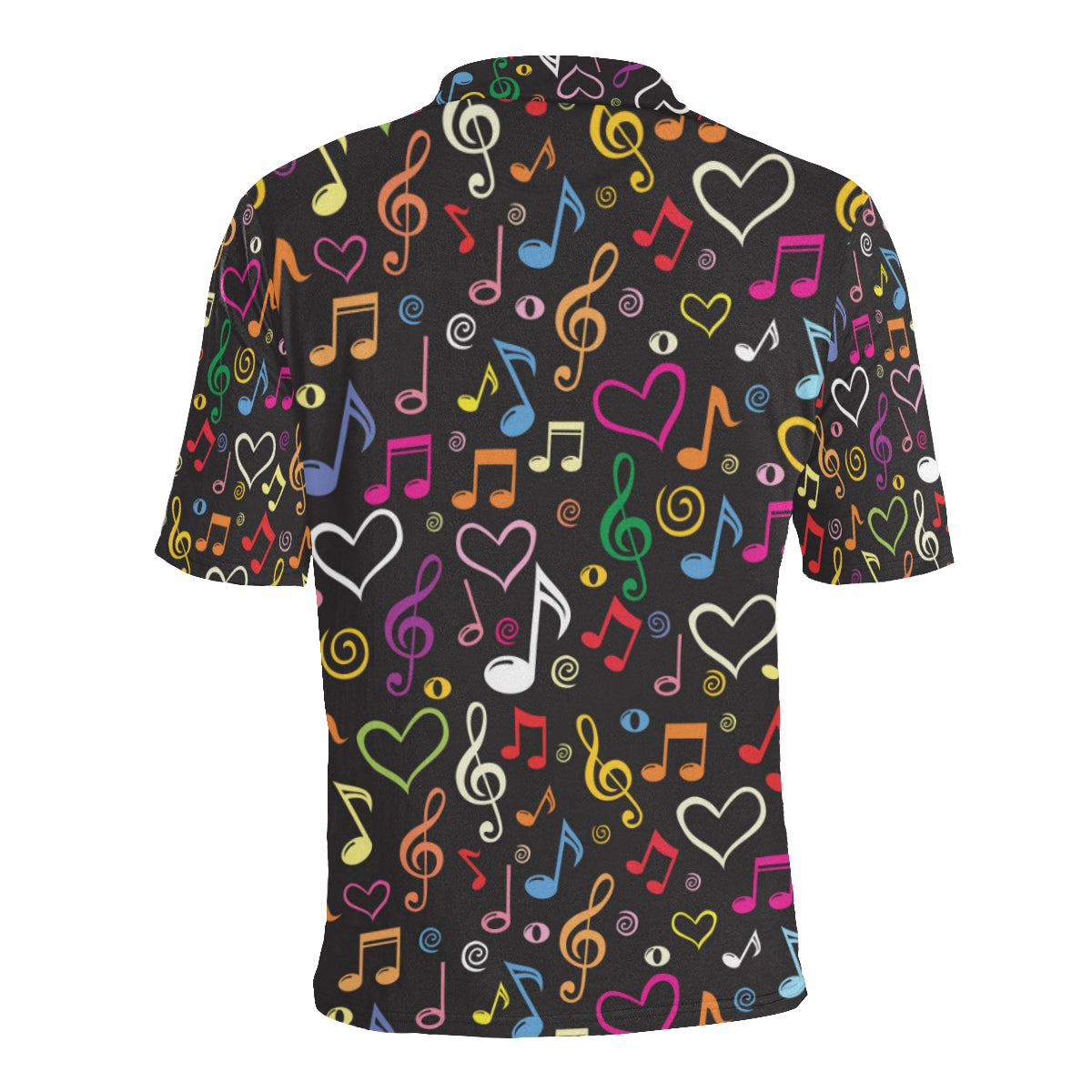 Music note Pattern Print Design A01 Men Polo Shirt
