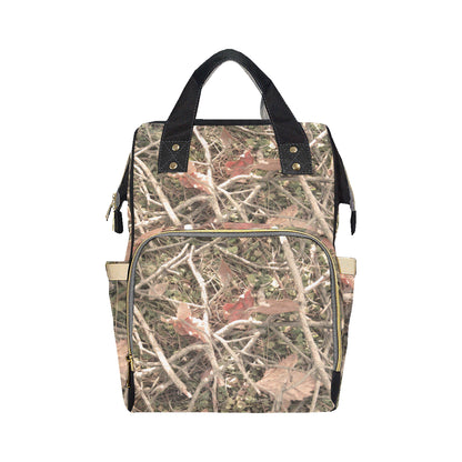 Camouflage Realistic Tree Authumn Print Diaper Bag Backpack