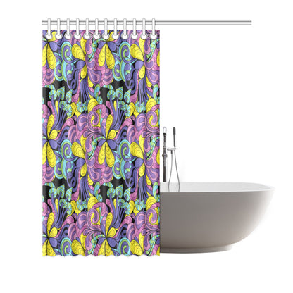 Psychedelic Pattern Print Design A04 Shower Curtain