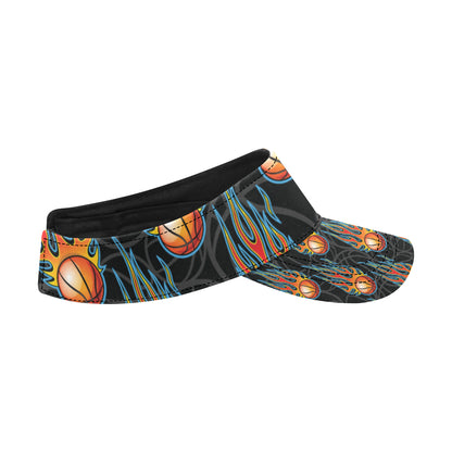 Basketball Fire Print Pattern Unisex Sun Visor