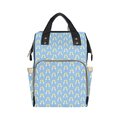 Champagne Pattern Print Design 06 Diaper Bag Backpack