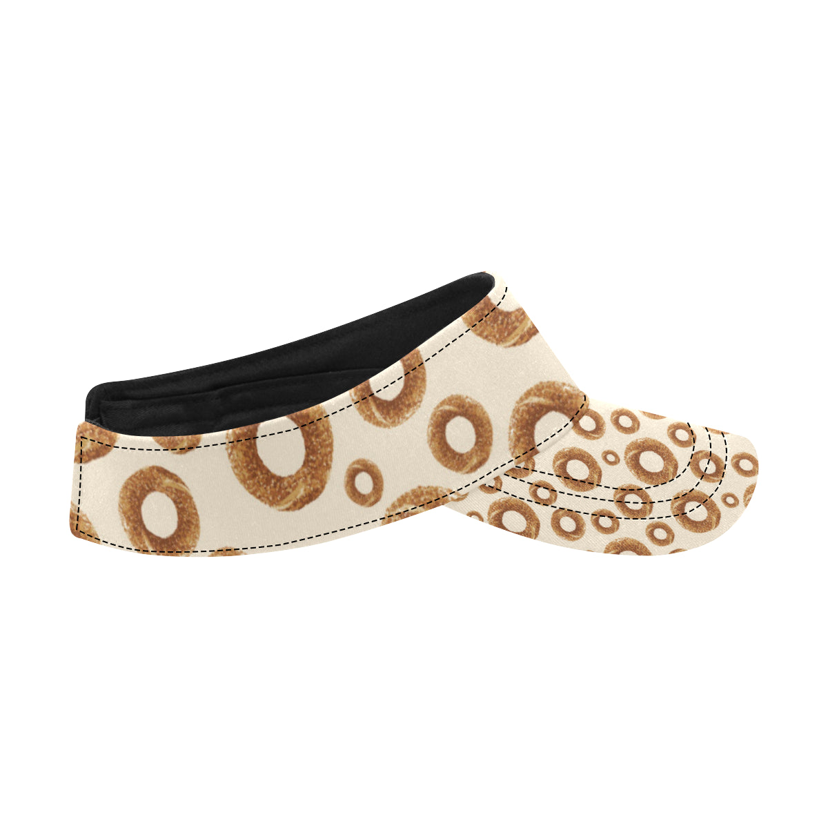 Bagel Pattern Print Design 01 Unisex Sun Visor