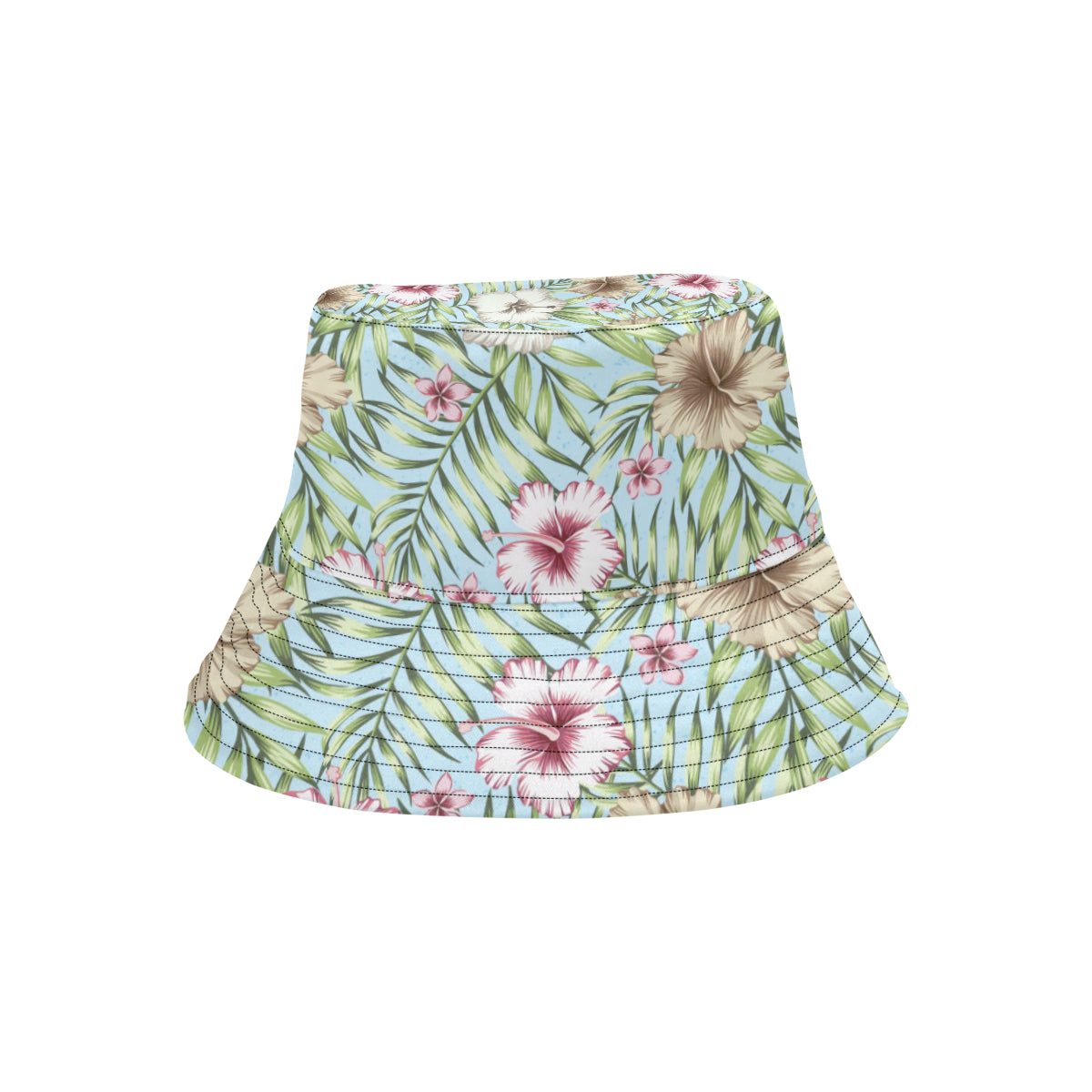 Tropical Flower Pattern Print Design TF05 Unisex Bucket Hat
