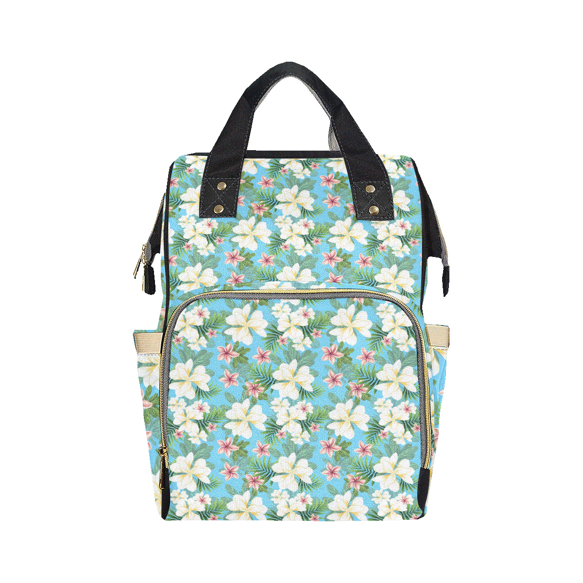 Plumeria Pattern Print Design PM028 Diaper Bag Backpack