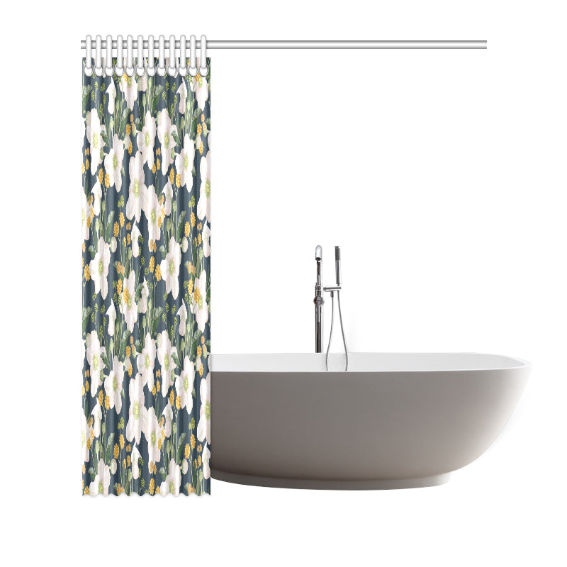 Anemone Pattern Print Design AM04 Shower Curtain