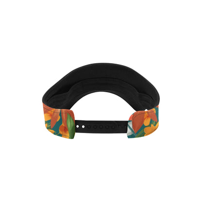 Amaryllis Pattern Print Design AL06 Unisex Sun Visor