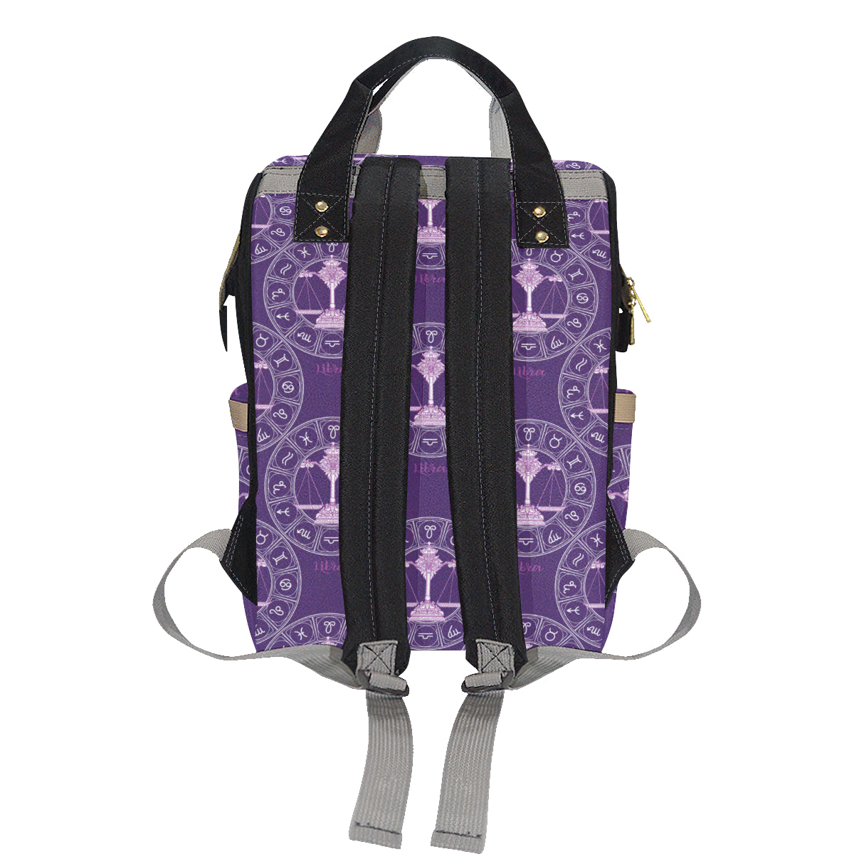 Libra Pattern Print Design 03 Diaper Bag Backpack
