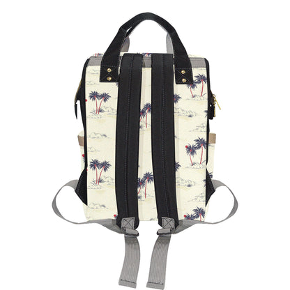 Palm Tree Pattern Print Design PT08 Diaper Bag Backpack