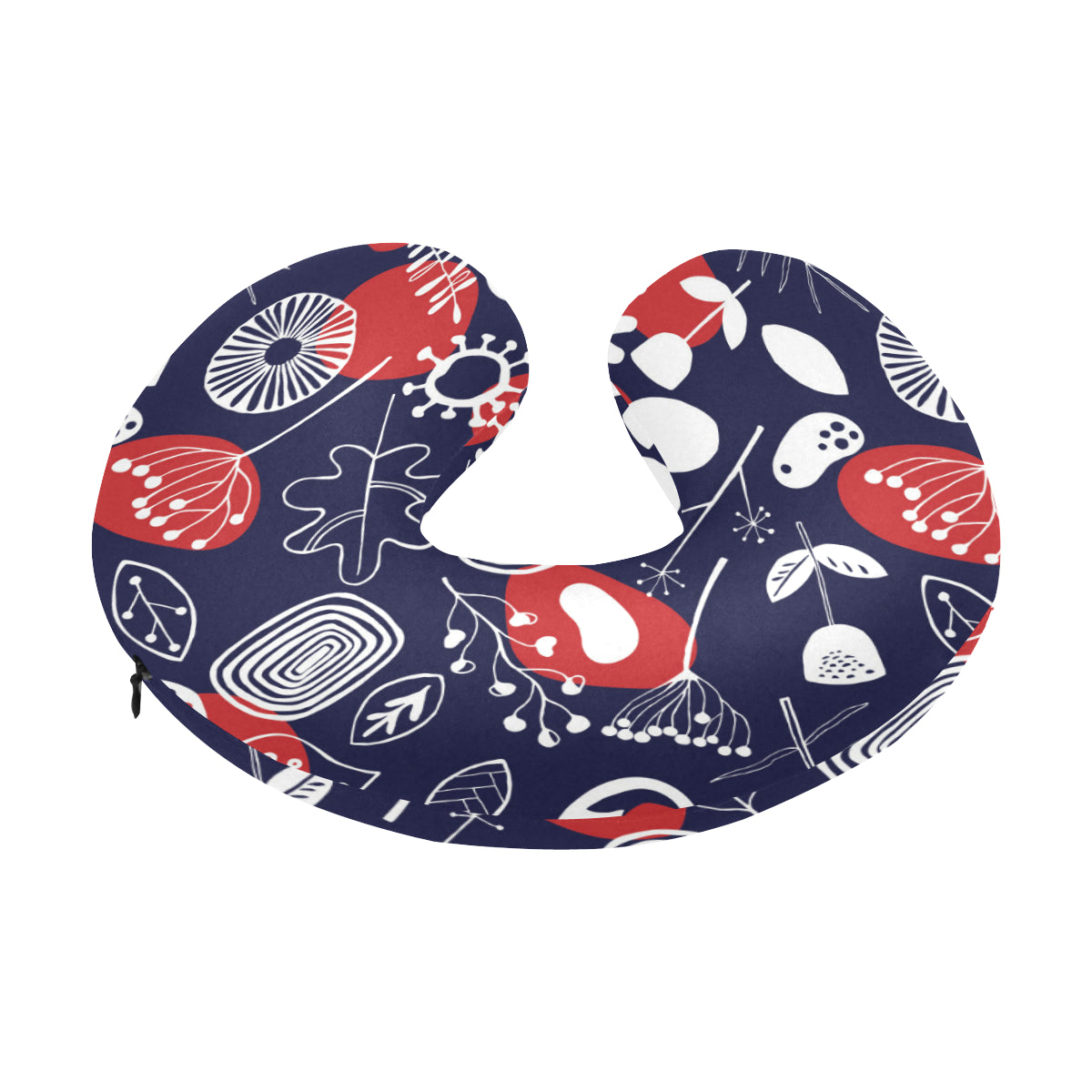 Nordic Pattern Print Design A02 U-Shaped Travel Neck Pillow