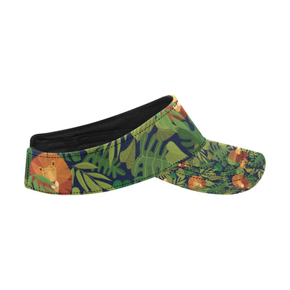 Lion Jungle Pattern Print Design 05 Unisex Sun Visor
